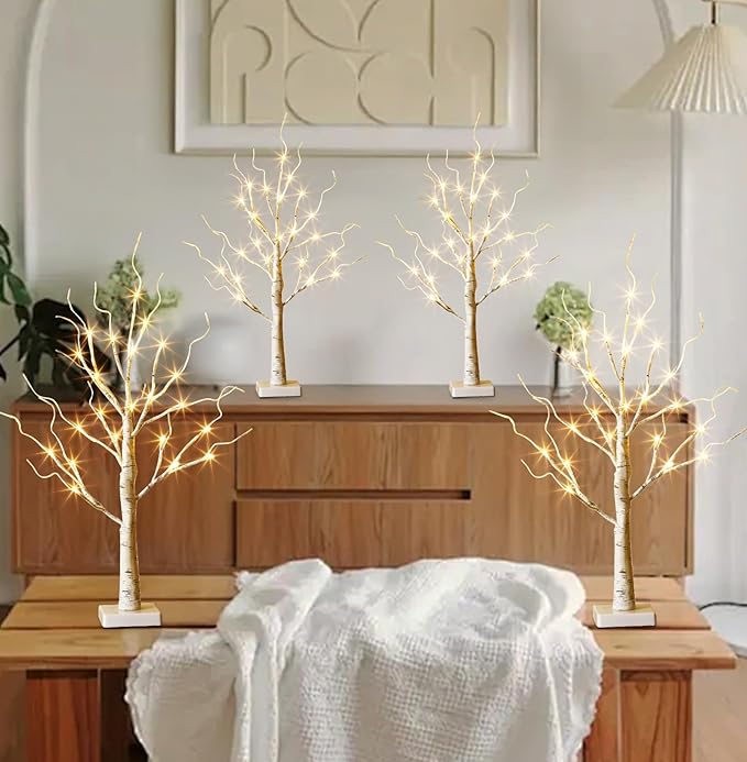 EAMBRITE Home Decorations Light Up White Birch Tree Indoor Christmas Decor - Image 5