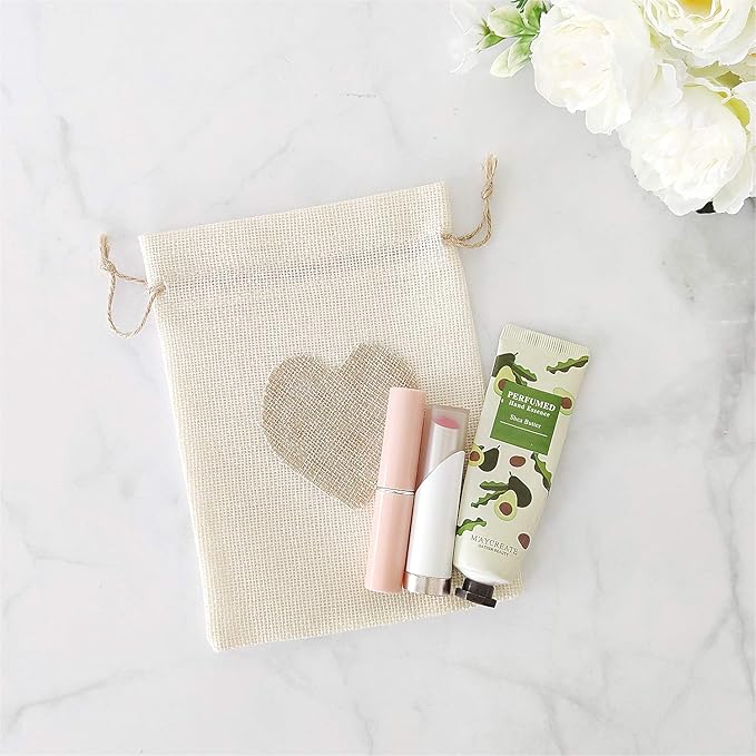 SumDirect Heart Burlap Bags - Image 7