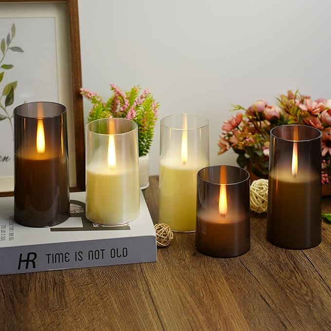 Flameless LED Candles, Upgraded Realistic Flickering Pillar Battery Operated - Image 6