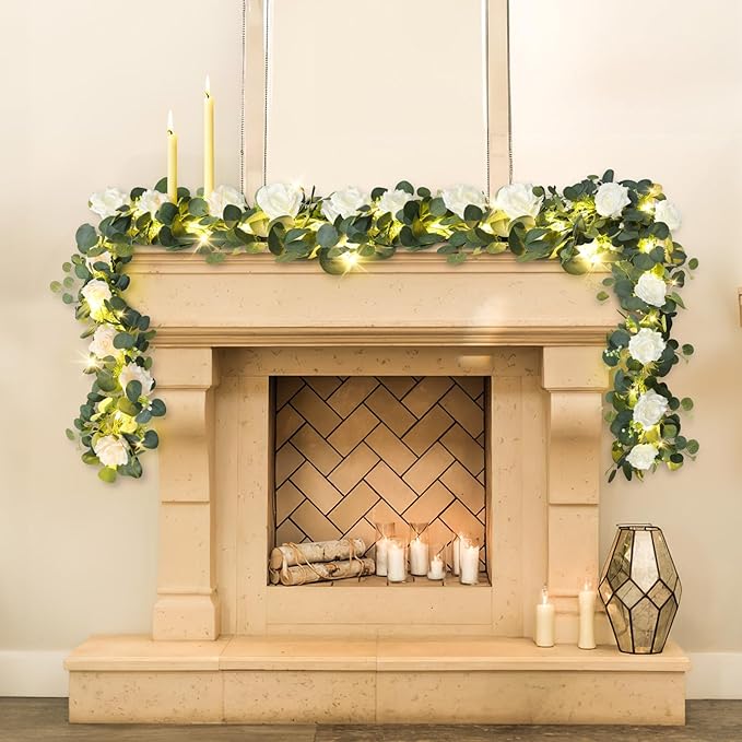 MACTING 2 Pack 13.2FT Eucalyptus Garland - Image 5