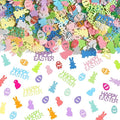 2000Pcs Easter Table Confetti, Bunny Rabbit Egg Chicken Shape Glitter Metallic by Rvdxur