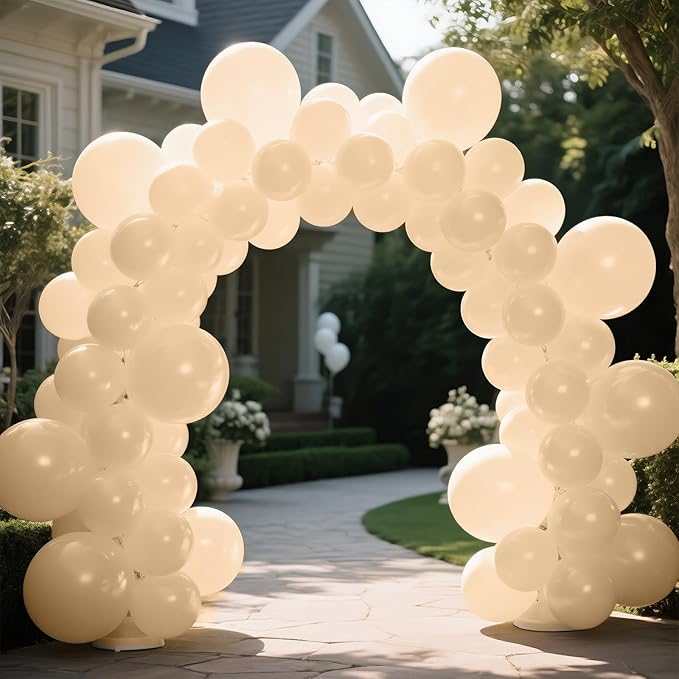 KAWKALSH Sand White Balloon 12 Inch - Image 8
