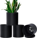D'vine Dev 4 Pack 6.5 Inch Modern Plastic Plant Pots, Small Garden Planters by DvineDevPlanterPotsandStand