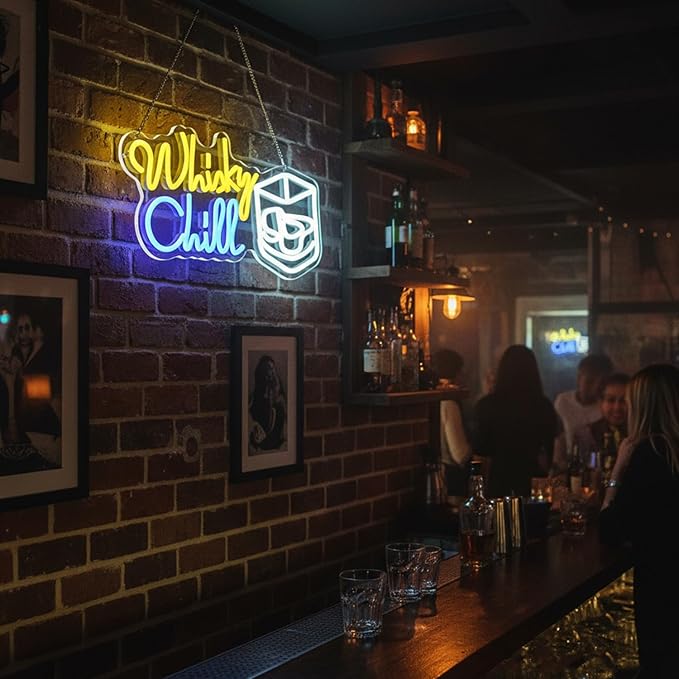 Whisky Chill Neon Sign, Neon Signs - Image 6