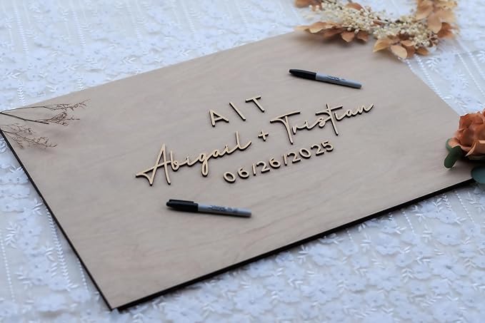 Personalized Last Name Guest Book, Unique Guest Book Sign, Custom Alternative - Image 5