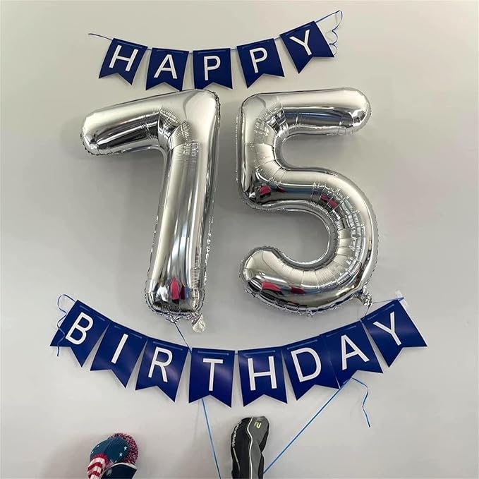 40'' Silver Number 7 Balloons, Self Inflating Foil Number Balloons Set 0-9 - Image 3