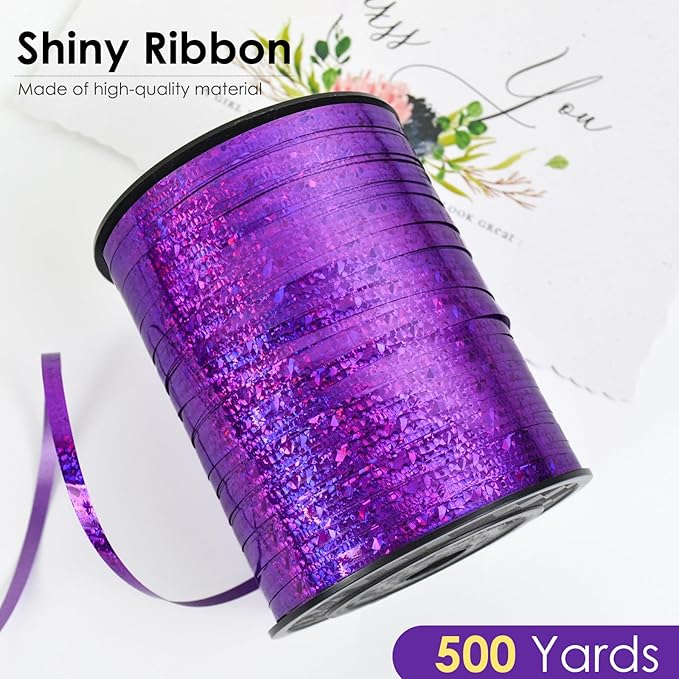 Dark Purple Curling Ribbon - Image 2