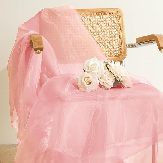 P Pothuiny Sheer Organza Fabric by The Yard, 10 Yards x 60 Inch Wide Bridal - Image 6
