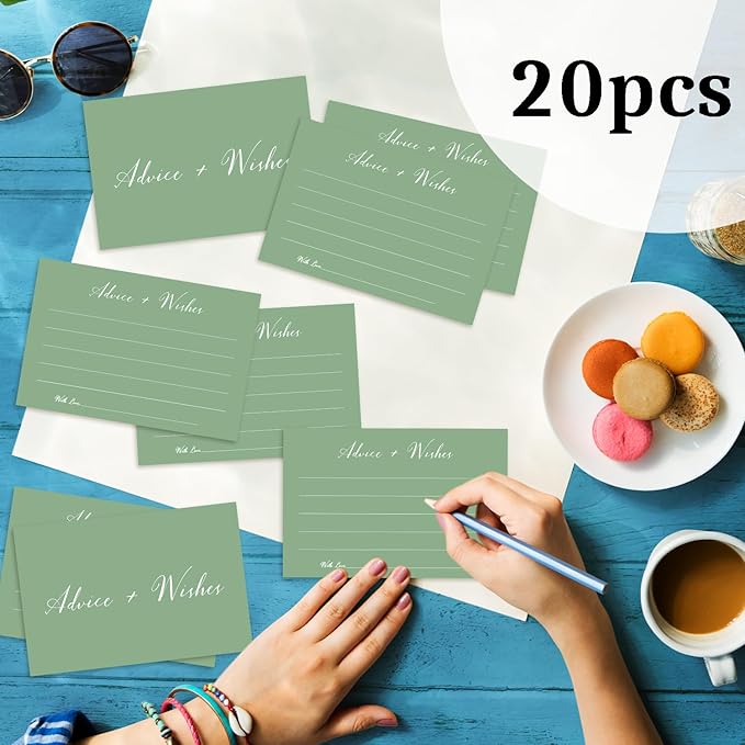 Green Advice And Wishes Cards, Advice Cards - Image 3