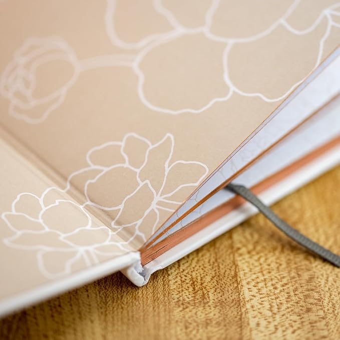 GSM Brands Wedding Vow Books His and Her Hardcover, Ivory Pages - Image 8