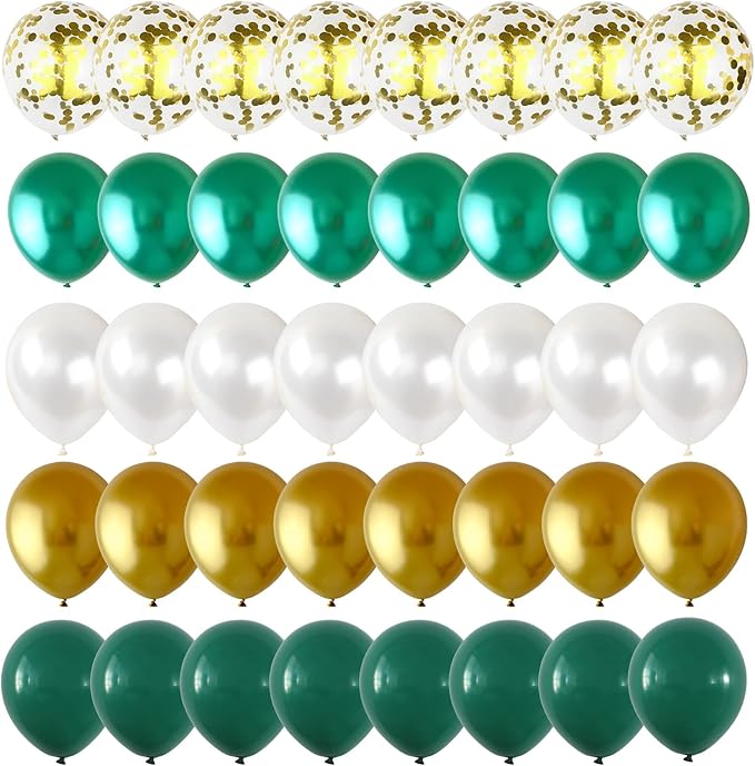 Balloons Green Gold White - Image 9