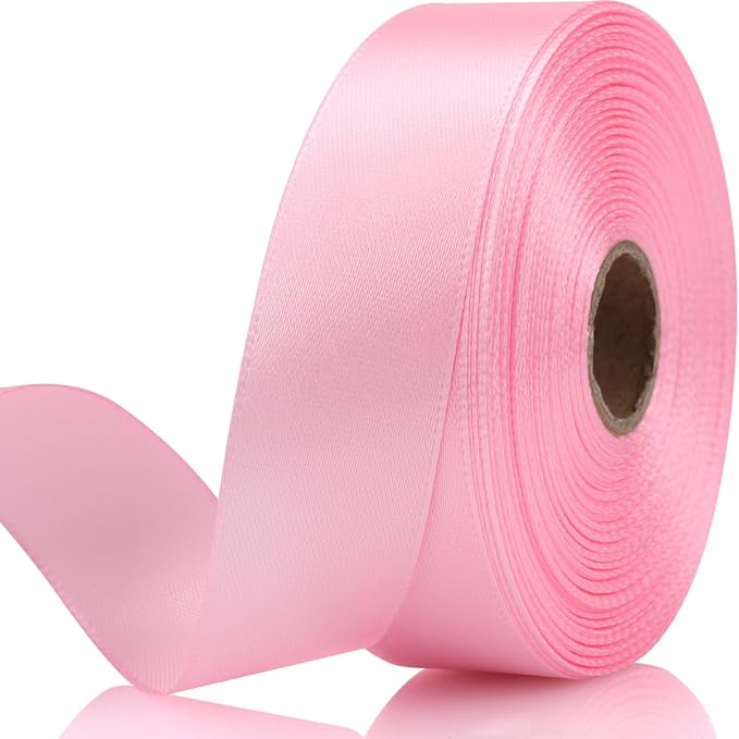 Light Pink 7/8 Inch 30 Yards Satin Craft Ribbon by Unknown
