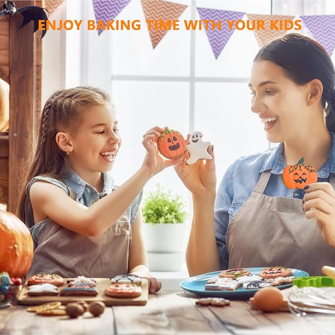 Pumpkin Cookie Cutters Set，3.54", 2.87"- 3Pcs Halloween Thanksgiving Fruit - Image 7