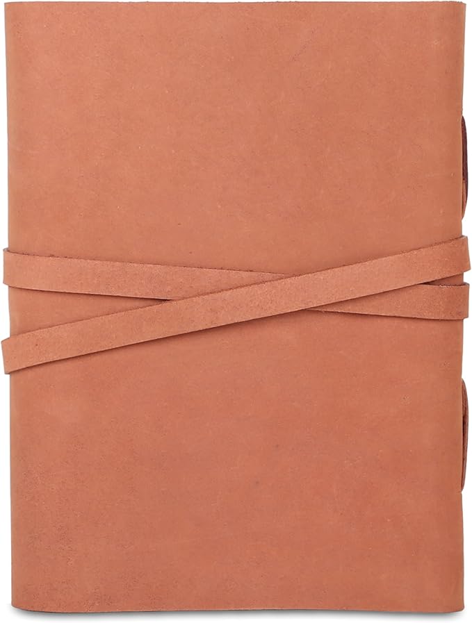 Leather Journal with Lined and Unlined Deckle Edge Paper 8x6 inch and Vintage - Image 4