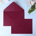 PONATIA 50 PCS/Pack A7 Envelopes, 5.25 x 7.5'' Shiny Burgundy Envelope by ponatia