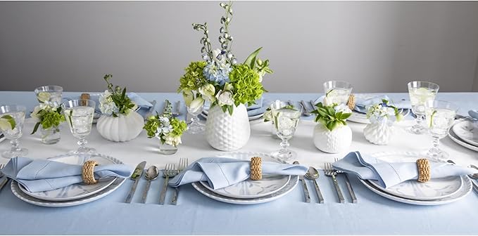 Solino Home Linen White Table Runner 36 Inches - Image 9