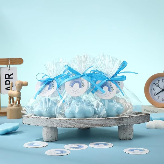Demissle 20 Pcs Cloud Baby Shower Soap Favors Mini Handmade Soap Gifts - Image 4