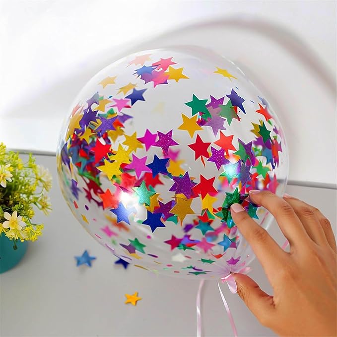 100g Rainbow Foil Confetti - Image 4