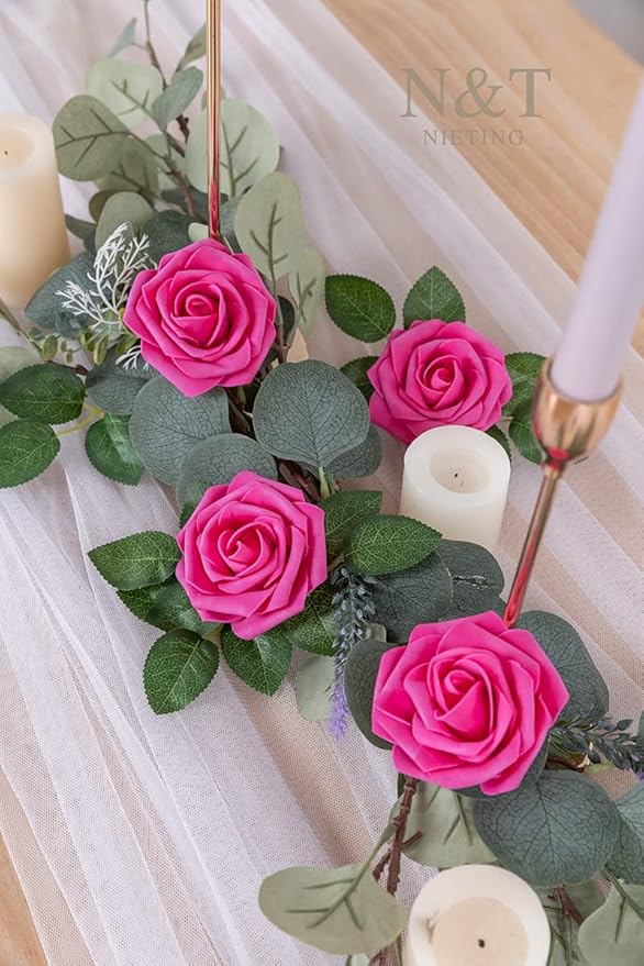 N&T NIETING Artificial Flowers, Foam Roses Perfect - Image 4
