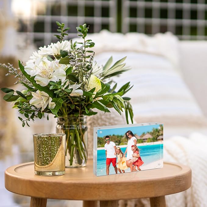 TWING Acrylic Picture Frame 5 x 7 Inch 2 Pack Magnetic Photo Frame Horizontal - Image 6