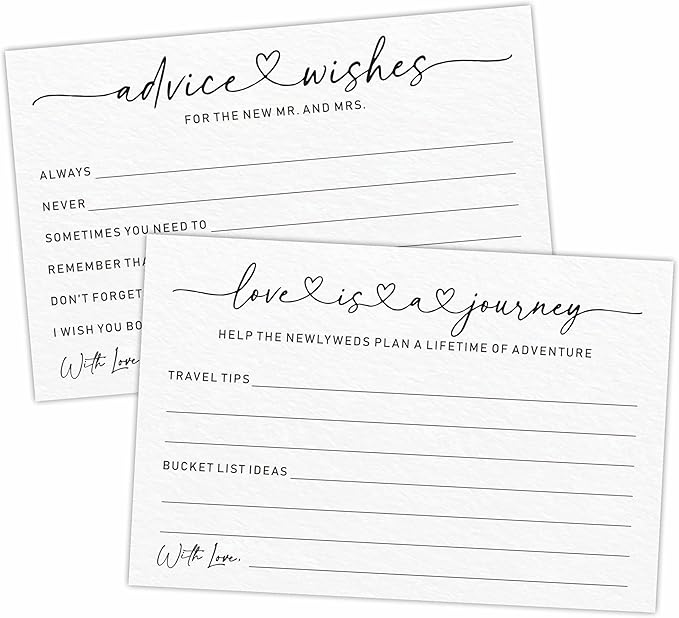 Wedding Advice Cards -Pack Of 30 Wishes by dsjaidh