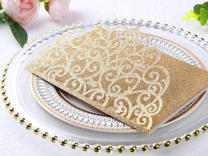 ponatia 5.12 x 7.2 Laser Cut Invitation Pocket - Image 5