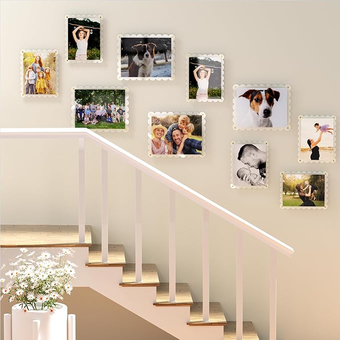 Acrylic Picture Frame for Wall, Frameless Clear Photo Frame - Image 7