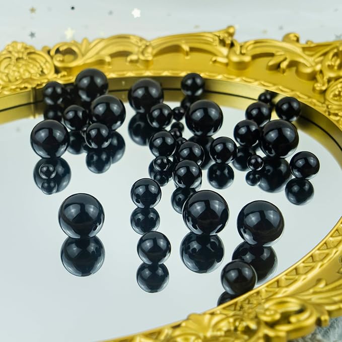 120 PCS 8/14/20mm No Hole Polish Pearl Beads - Image 3