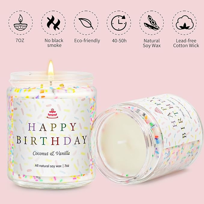 Happy Birthday Candles Set, 4 Pack Birthday Candle Gifts - Image 2