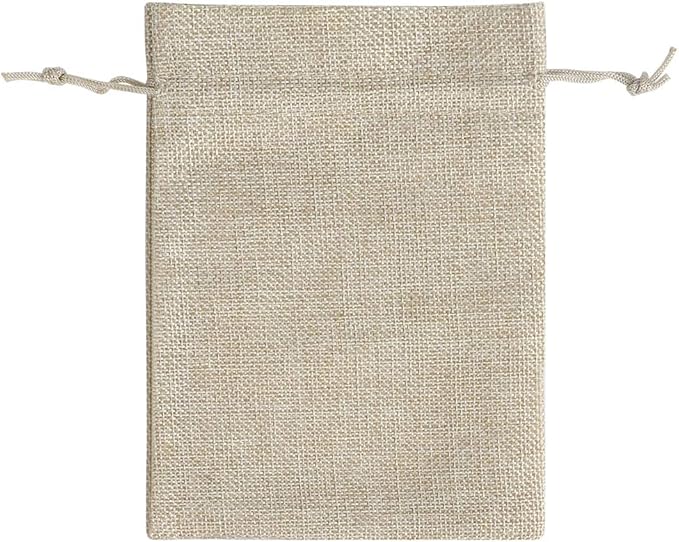 Lucky Monet 25/50/100PCS Burlap Gift Bags Wedding Hessian Jute Bags Linen - Image 3