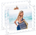 acrylic photo frame- 2Pack Scalloped Picture Frames 8×10 Inch, 15+15mm Thick by Unknown