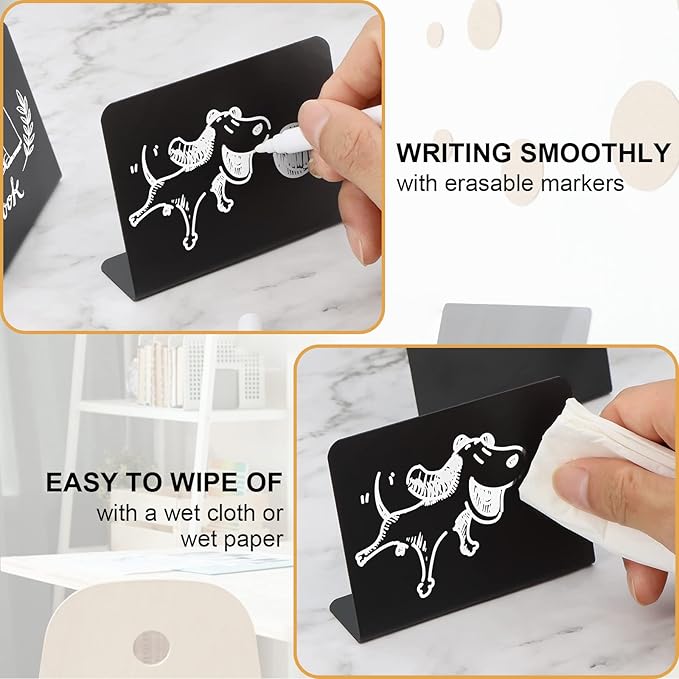 20 Pack Mini Chalkboard Signs for Food, ALOTCHE Tabletop Chalkboard Labels - Image 5
