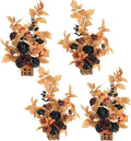 Ling's Moment 17.5" Tall Standing Artificial Flowers Arrangements 4pcs Fall by LingsMoment