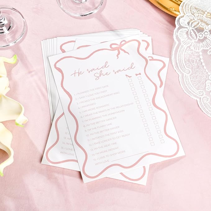 DEEKA 30 PCS Bridal Shower Games Card - Image 3