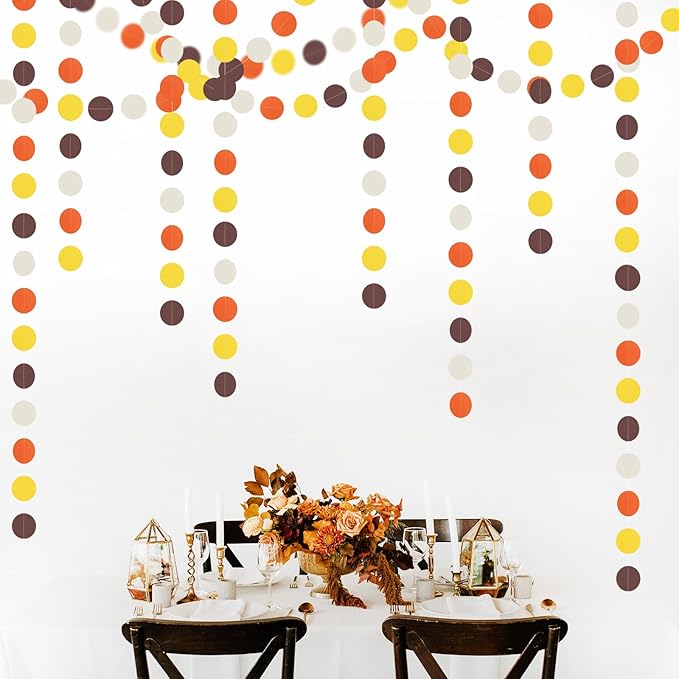 Brown-Orange Yellow Party-Decorations Baby-Shower Garland - 52Ft Fall Autumn - Image 5