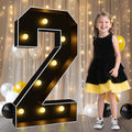 Pooqla 3FT Marquee Light Up Numbers, Giant Mosaic Light Up Numbers by Pooqla