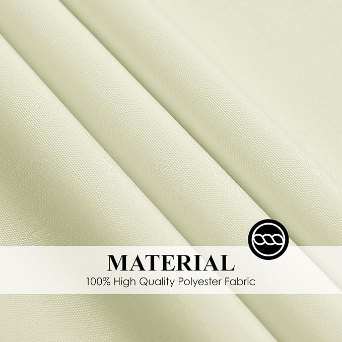 Round Tablecloth 120 Inch Tablecloth 8 Pack Ivory Table Cloths Washable - Image 5