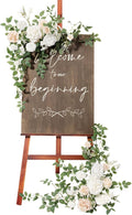 Ling's Moment 2pcs Wedding Flowers Garland Artificial Floral Swag Arch by LingsMoment
