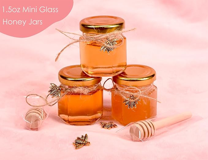 Adabocute 20 Pack Mini Honey Jars - Image 5
