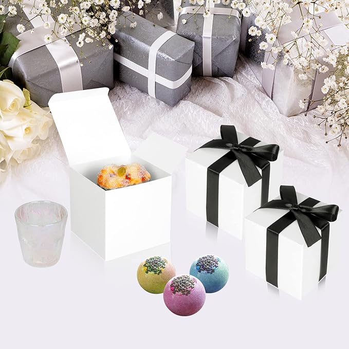 50 Pack Small Gift Boxes, Cupcake Boxes, Candy Boxes - Image 3