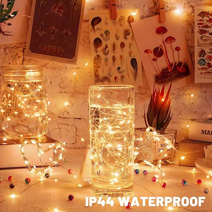 24 Pack LED Fairy Lights Battery Operated 7Ft 20Led Warm White Mini String - Image 6