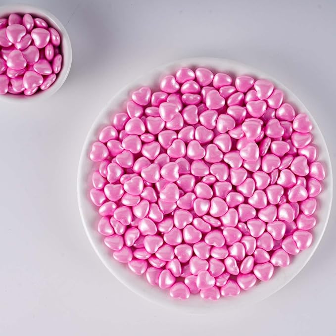 Kasvan Pink Heart Shapes Sprinkles - Image 4