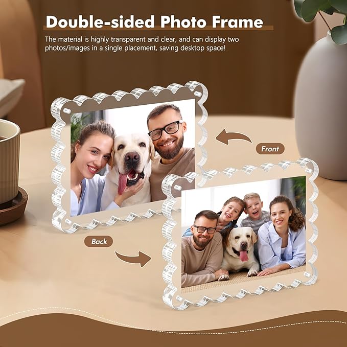 3Pack Magnetic Acrylic Picture Frames 5×7 Inch - Image 5