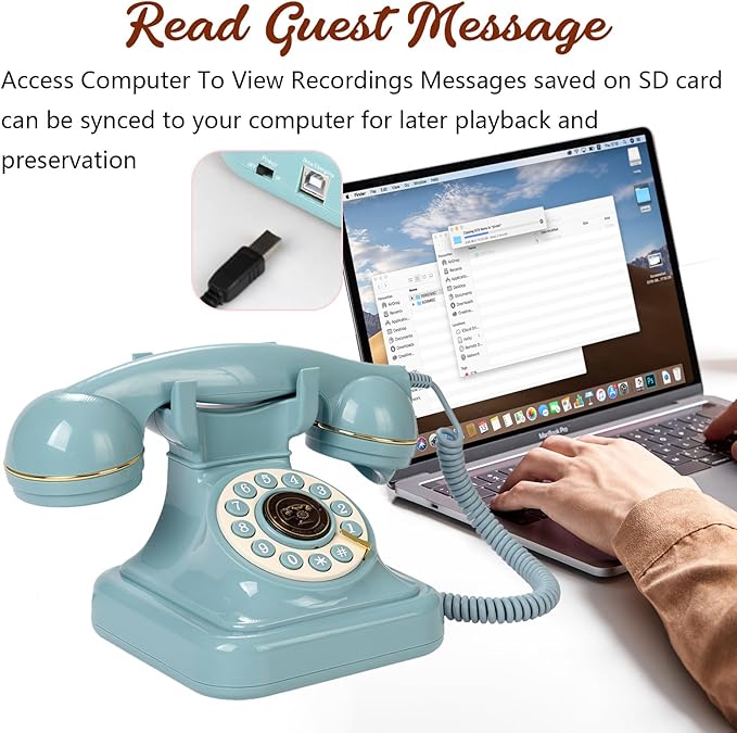Audio Guest Book Wedding Phone, Retro Audio Phone Guestbook - Image 5