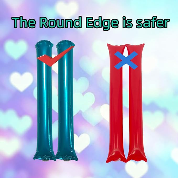 48pcs Round Head Boom Sticks Thunder Sticks Cheering Sticks Team Spirit Plastic - Image 3