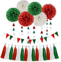 Red White Green Christmas Decorations by HongTongTong