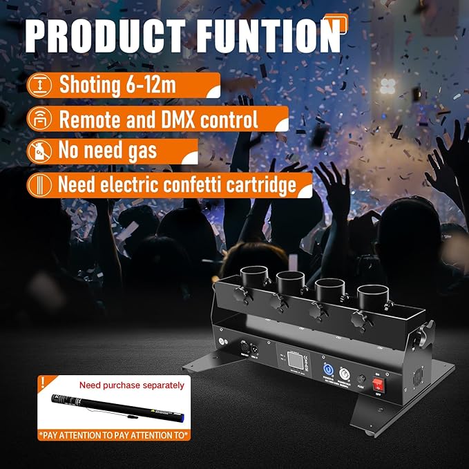 Professional Confetti Launcher Cannon Machine, Confetti Blower Machine Confetti - Image 2