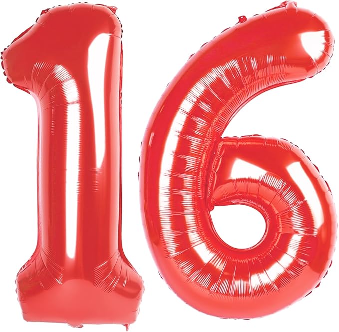 Red Number 16 by Upgesy