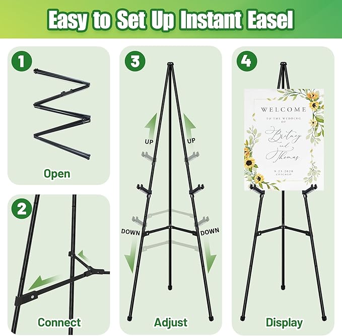 2Pcs Easel Stand for Sign - Image 6