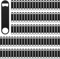 100 Pack Flat Beer Bottle Opener 7 inch Stainless Steel Flat Bottle Opener by Yugada